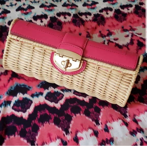 Milly Handbags - EUC Milly Collection/Banana Republic Wicker Clutch